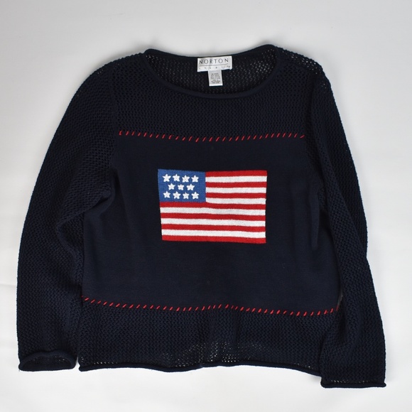 (Norton Studio) American Flag Sweater - Picture 3 of 8